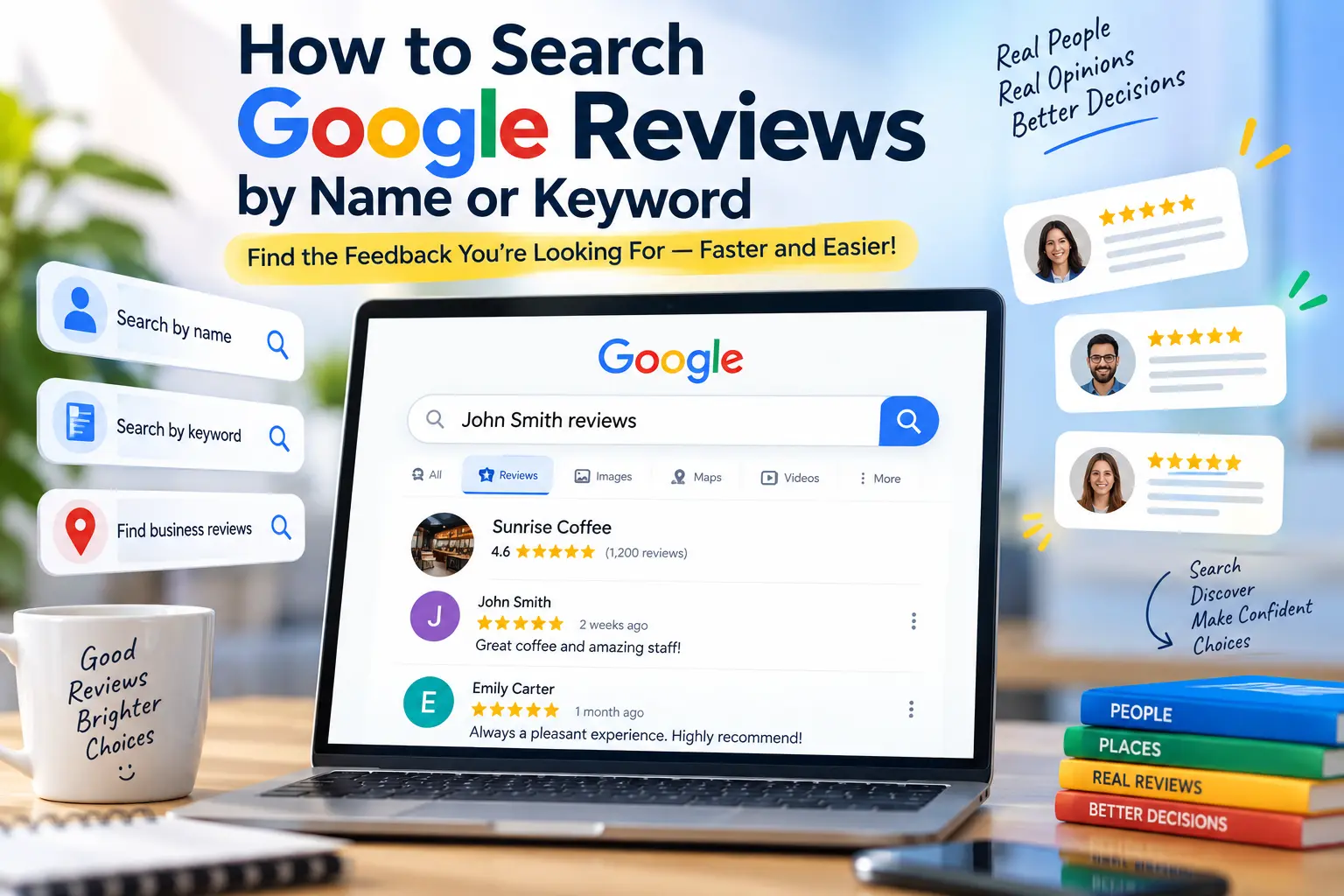 How to Search Google Reviews by Name